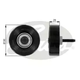 Паразитный / ведущий ролик, поликлиновой ремень GATES купить