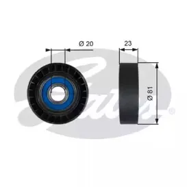 Паразитный / ведущий ролик, поликлиновой ремень GATES купить