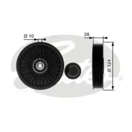 Паразитный / ведущий ролик, поликлиновой ремень GATES купить