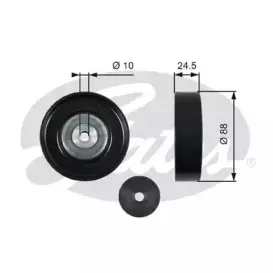 Паразитный / ведущий ролик, поликлиновой ремень GATES купить