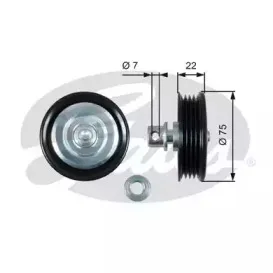 Паразитный / ведущий ролик, поликлиновой ремень GATES купить