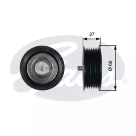 Паразитный / ведущий ролик, поликлиновой ремень GATES купить