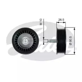 Паразитный / ведущий ролик, поликлиновой ремень GATES купить