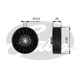Паразитный / ведущий ролик, поликлиновой ремень GATES купить