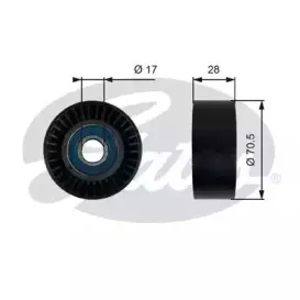 Паразитный / ведущий ролик, поликлиновой ремень GATES купить