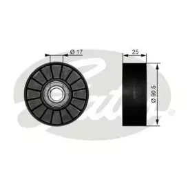 Паразитный / ведущий ролик, поликлиновой ремень GATES купить