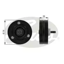 Паразитный / ведущий ролик, поликлиновой ремень GATES купить