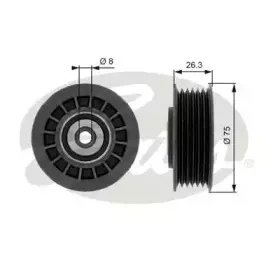 Паразитный / ведущий ролик, поликлиновой ремень GATES купить