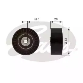 Паразитный / ведущий ролик, поликлиновой ремень GATES купить