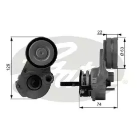 Натяжной ролик, поликлиновойремень GATES купить