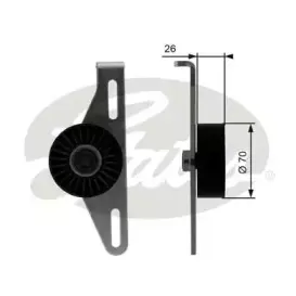 Натяжной ролик, поликлиновойремень GATES купить