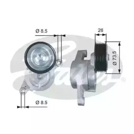 Натяжной ролик, поликлиновойремень GATES купить