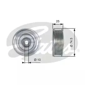 Натяжной ролик, поликлиновойремень GATES купить