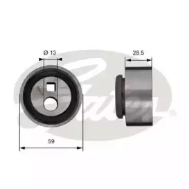 Натяжной ролик, ремень ГРМ GATES купить