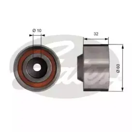 Паразитный / Ведущий ролик, зубчатый ремень GATES купить