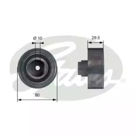 T42050 (7786-21343)  Обвідний ролик ременя ГРМ GATES POWERGRIP IDLER GATES купить