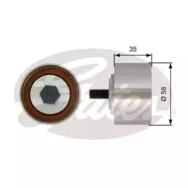 Паразитный / Ведущий ролик, зубчатый ремень GATES купить