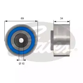 Ролик модуля натягувача ременя GATES купить