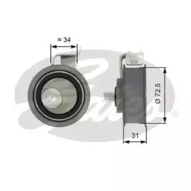 Натяжной ролик, ремень ГРМ GATES купить