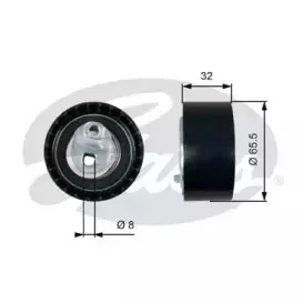 Натяжной ролик, ремень ГРМ GATES купить