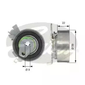 Натяжной ролик, ремень ГРМ GATES купить