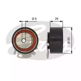 1061)  Натяжний ролик ременя ГРМ GATES POWERGRIP TENSIONER GATES купить