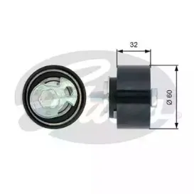 Натяжной ролик, ремень ГРМ GATES купить