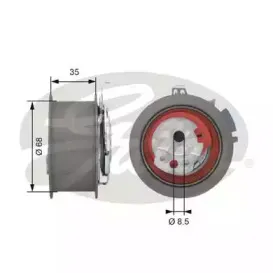 Ролик модуля натягувача ременя GATES купить