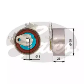 Натяжной ролик, ремень ГРМ GATES купить