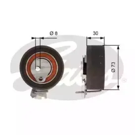 Натяжной ролик, ремень ГРМ GATES купить