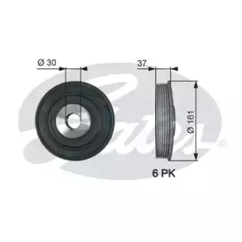 Ременный шкив, коленчатый вал GATES купить