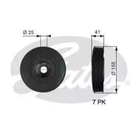 Ременный шкив, коленчатый вал GATES купить