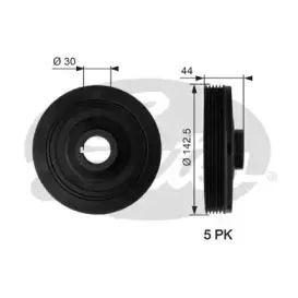 Ременный шкив, коленчатый вал GATES купить