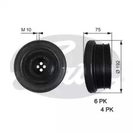 Ременный шкив, коленчатый вал GATES купить