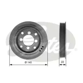 Ременный шкив, коленчатый вал GATES купить