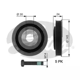 Ременный шкив, коленчатый вал GATES купить