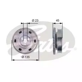 Ременный шкив, коленчатый вал GATES купить