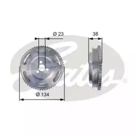 Ременный шкив, коленчатый вал GATES купить