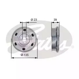 Ременный шкив, коленчатый вал GATES купить