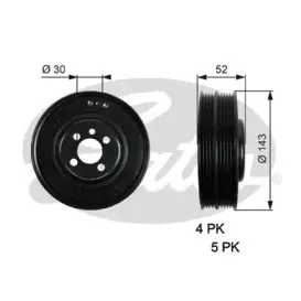 Ременный шкив, коленчатый вал GATES купить