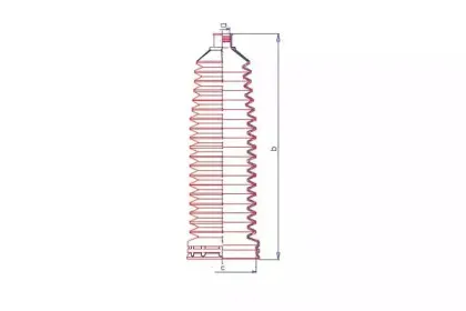 Пыльник, рулевое управление DA SILVA купить