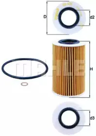 Фильтр масляный Mahle KNECHT купить