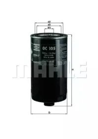 Фильтр масляный VW - LT, TRANSPORTER IV MH OC105 KNECHT купить