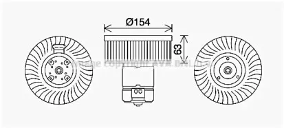 Электродвигатель, вентиляция салона PRASCO купить