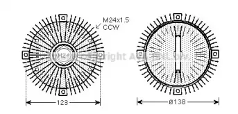 Сцепление, вентилятор радиатора PRASCO купить
