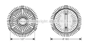 Сцепление, вентилятор радиатора PRASCO купить