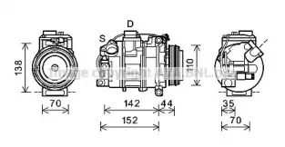 Компрессор, кондиционер PRASCO купить