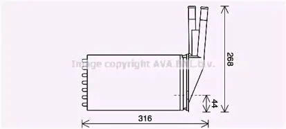 Теплообменник, отопление салона PRASCO купить