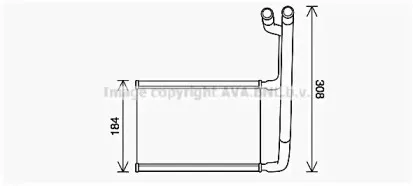Теплообменник, отопление салона PRASCO купить