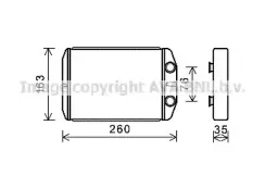 Теплообменник, отопление салона PRASCO купить